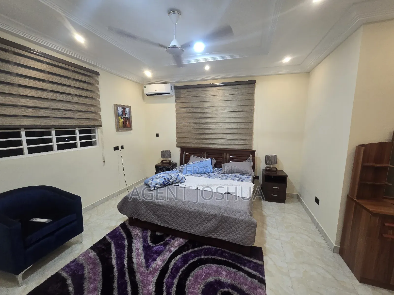 Furnished 1bdrm Apartment in Manet, Spintex for rent