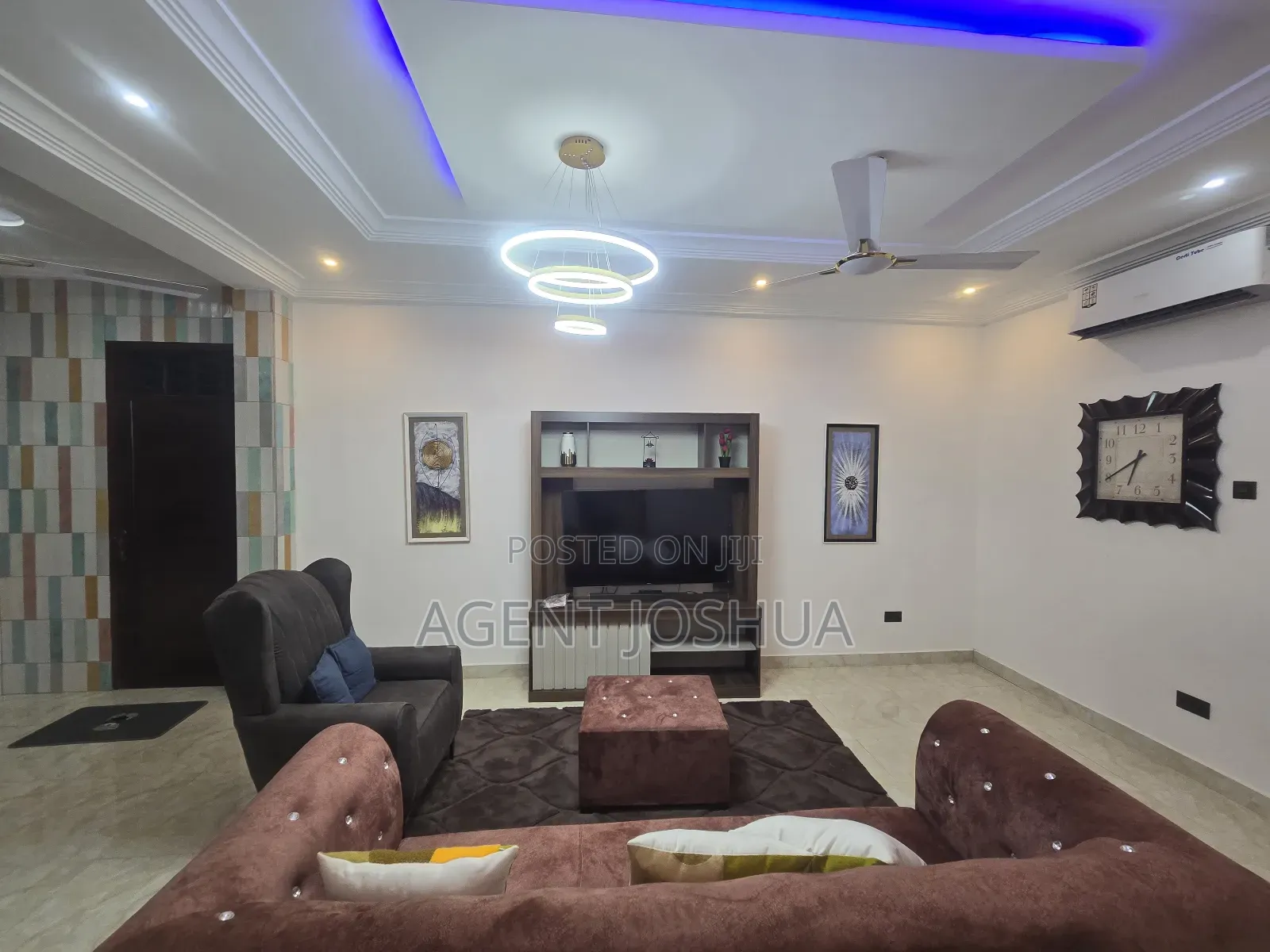 Furnished 1bdrm Apartment in Manet, Spintex for rent