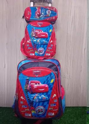 3 N1 Big Trolley School Bag For Kids