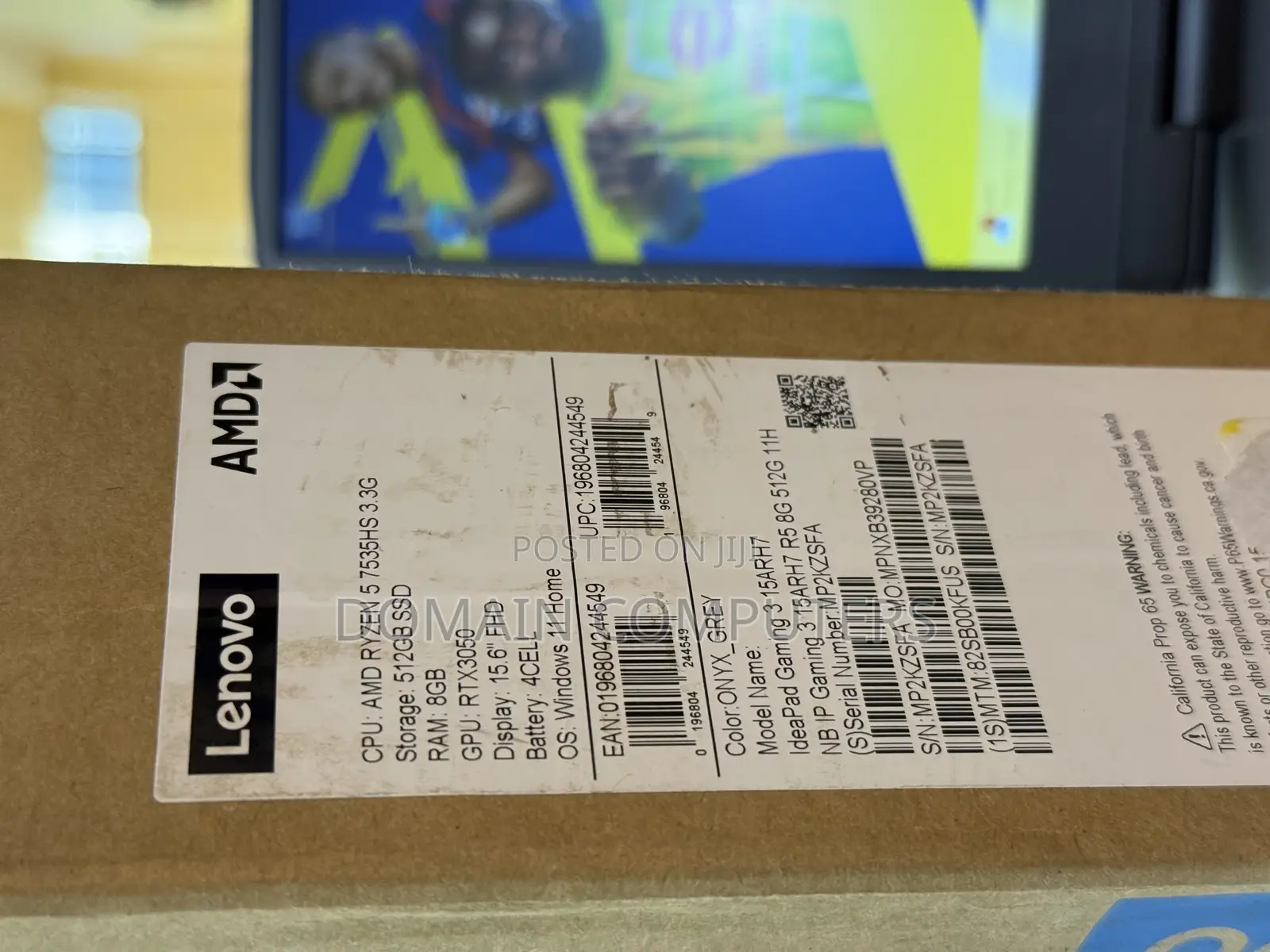 New Laptop Lenovo Ideapad 3 8GB AMD Ryzen 5 SSD 512GB