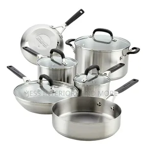 Kitchenaid 10-Piece Stainless Steel Cookware Set