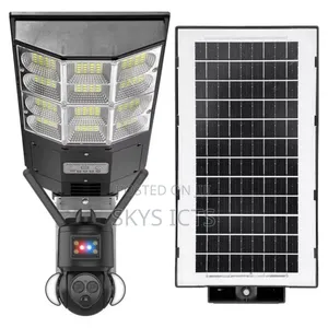 2 In 1 Dual Lens Solar Camera With Light