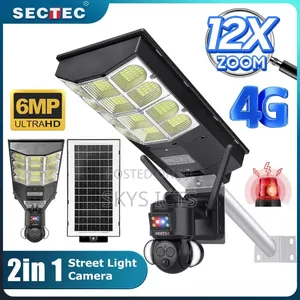 2 In 1 Dual Lens Solar Camera With Light