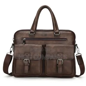 Shoulder Leather Briefcase Laptop Travel Bag -Fast Delivery in 2 Hours