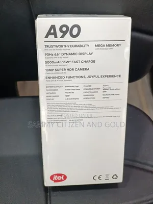New Itel A90 64 GB Black