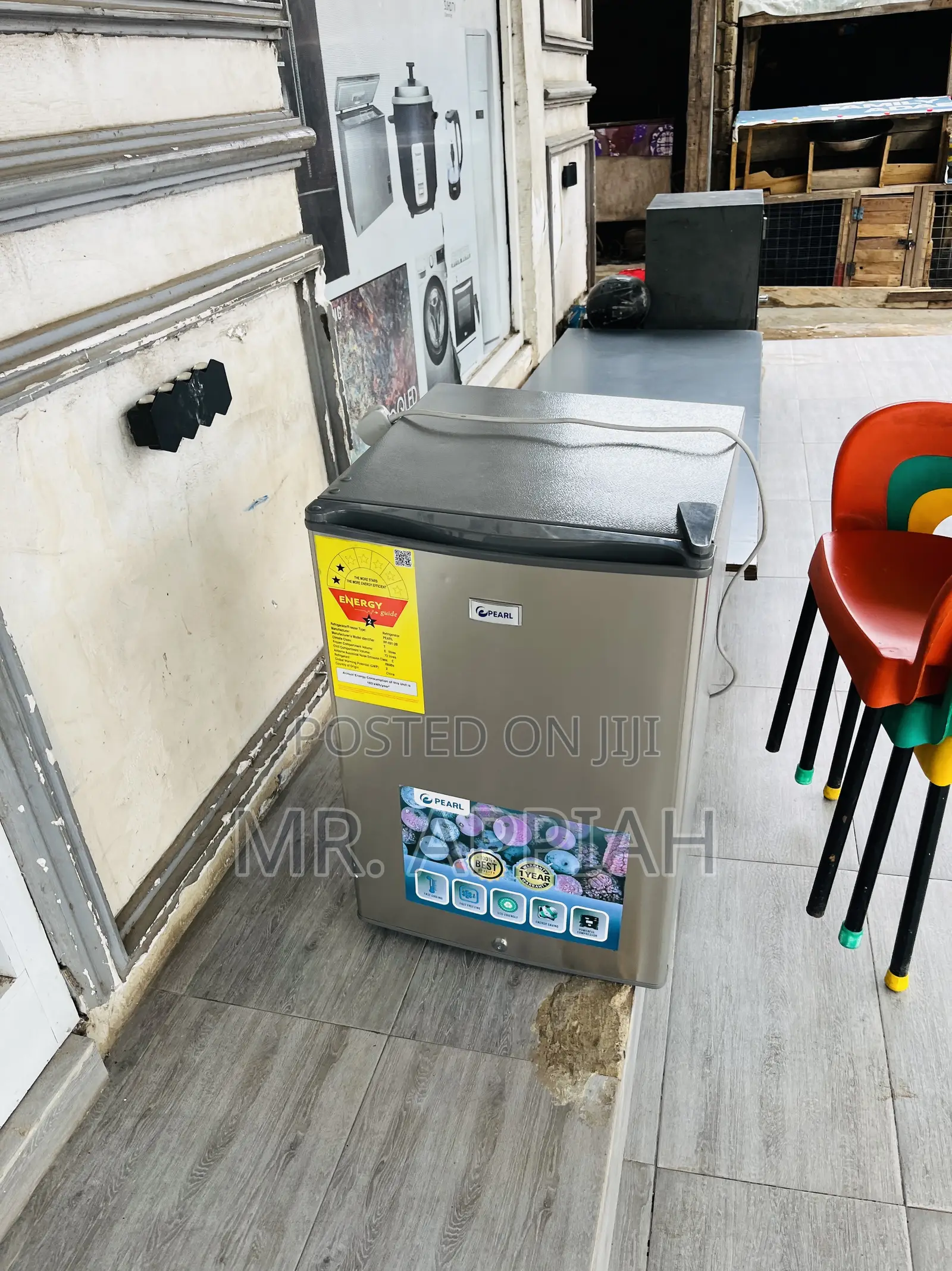 Fast Chilling Pearl Single Door Bed Side Refrigerator.