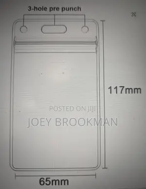 Waterproof Transparent Card Holder Plastic Protector