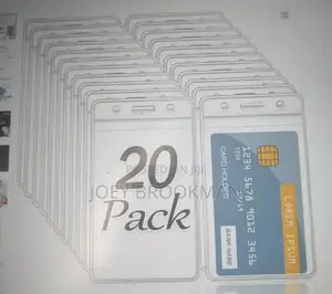 Waterproof Transparent Card Holder Plastic Protector
