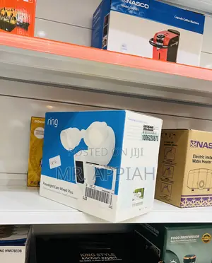 Unique Ring Floodlight Cam Wired(White).