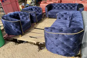 Sulked Blue Sofa Sets (Cash on Delivery)