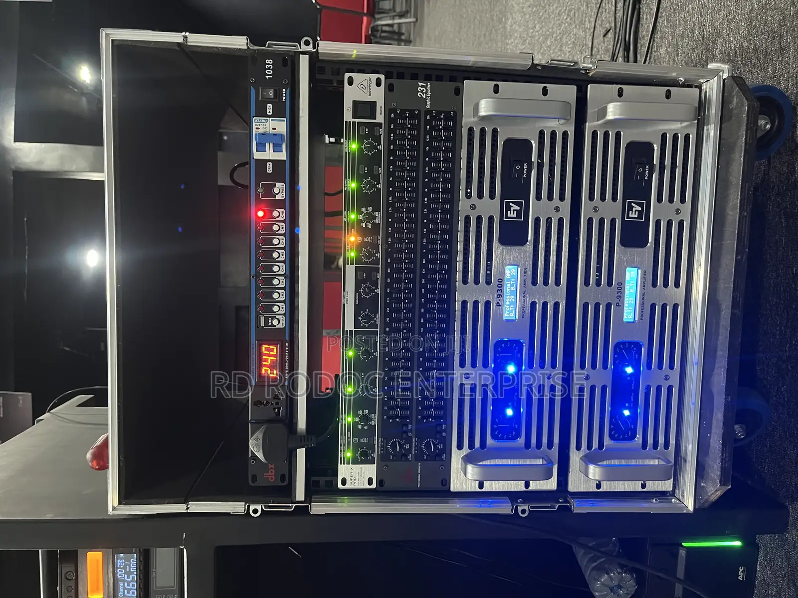 Full Set Amplifier Rack for Normal or Line Array Speakers