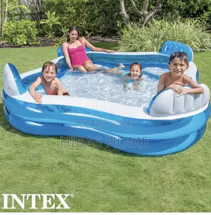 Intex Swim Center Family Lounge Pool With Pump (991ltrs)(229x229x66cm)