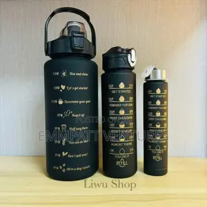 Executive Black 3 in 1 Water Bottle