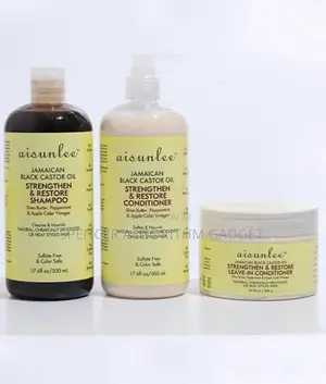 Aisunlee Hair Black Castor Jamaican Oil Hair Set(From Uk)