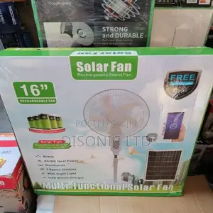 Electric Solar Rechargeable Standing Fan