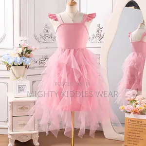 Girls Lace Sling Fairy Splicing Mesh Princess Dress 9yrs