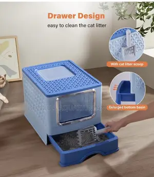 Potable Foldable Colorful Cat Litter Box