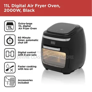 11lit Black Decker Air Fryer Oven