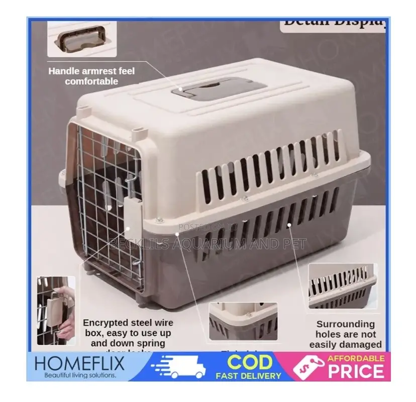 Pet Kennel Plastic Flight Cage