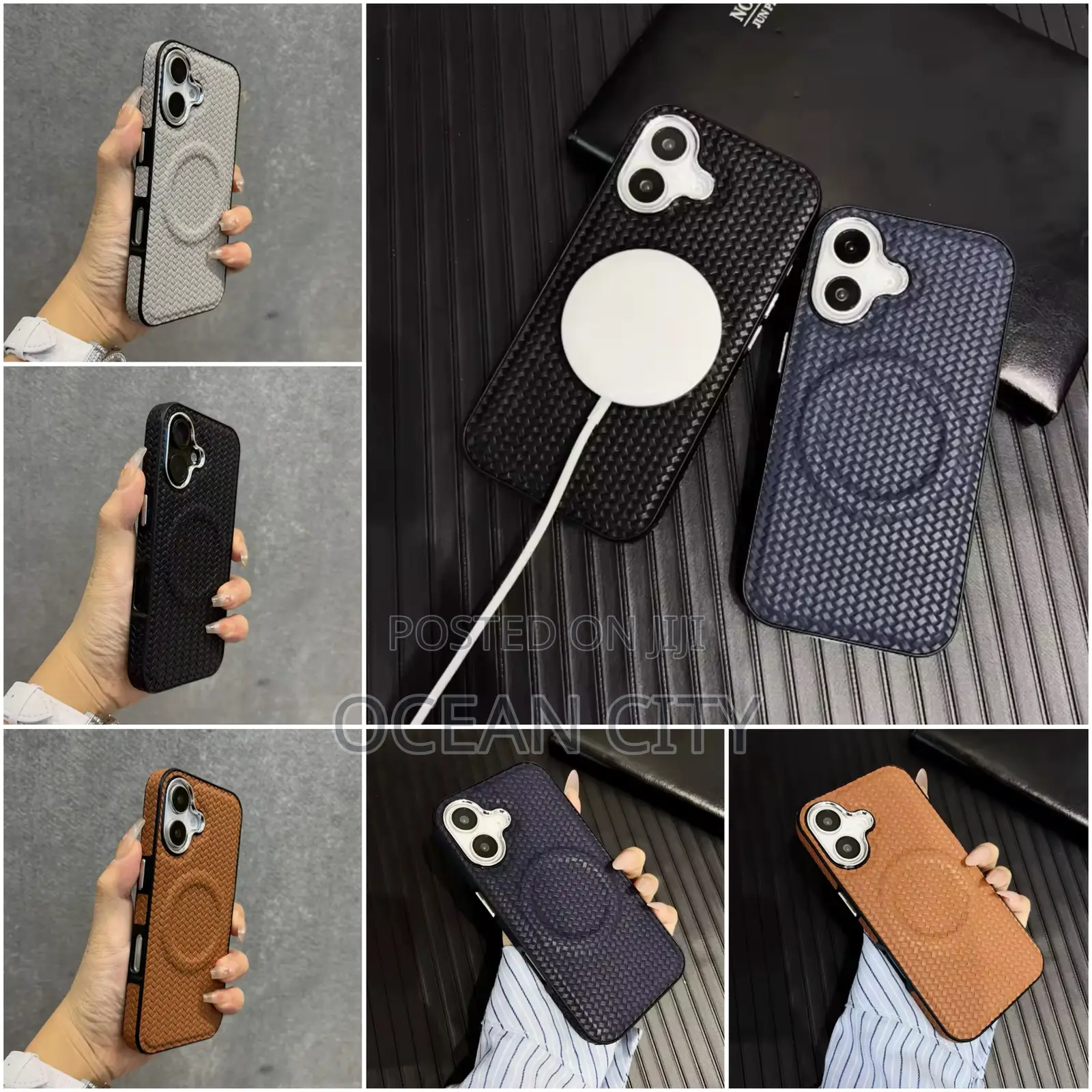 Leather Magsafe Case for iPhone 14, 15, 16