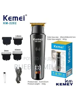 Kemei Km-2282 Cordless Grooming Kit Beard Trimmer Shaver
