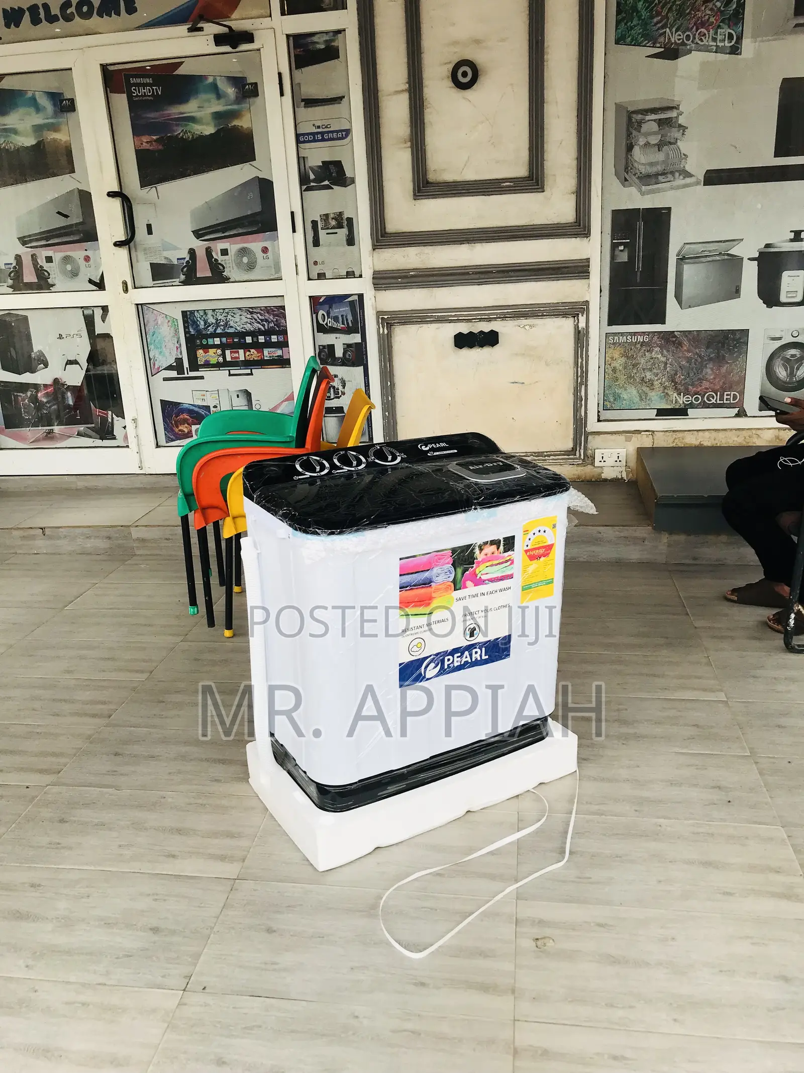 Well Built Pearl 7kg Top Load Electric Washing Machine.