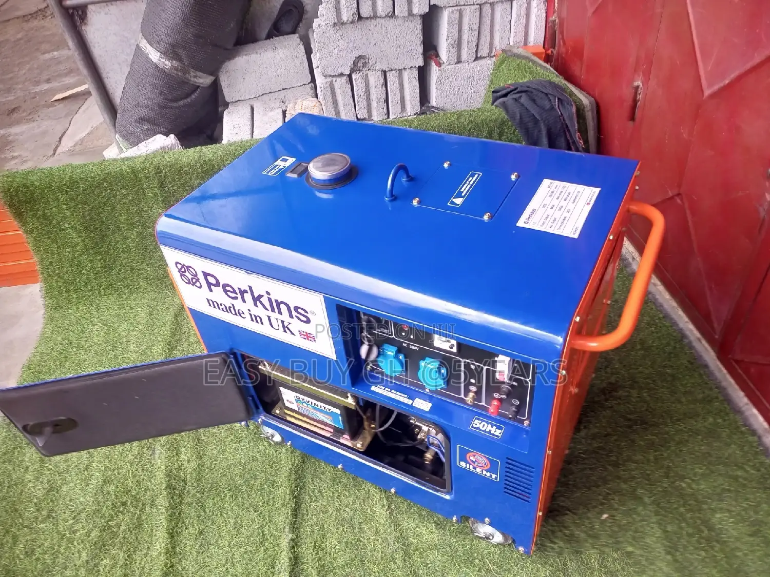 Blue and Orange Diesel Generator 13000 Perkins Generator