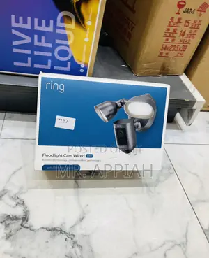 Original Ring Floodlight Cam Wired Pro 1080p Hd Video.