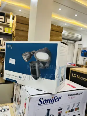 Original Ring Floodlight Cam Wired Pro 1080p Hd Video,Black