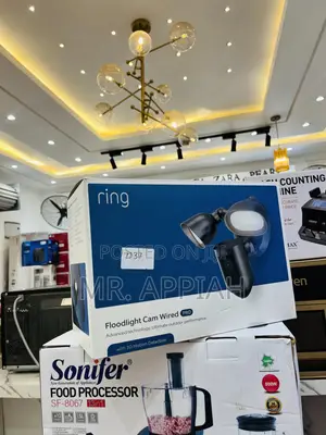 Unique Design Ring Floodlight Cam Wired(Black) 