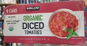 Kirkland Organic Diced Tomato, 8 Cans, 3.3kg