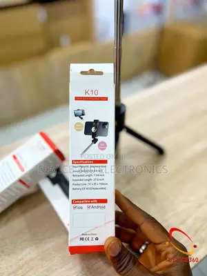 New Selfie Tripod Stick With Landscape and Portrait Mode