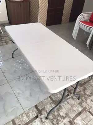 6 Seater Folding Table White