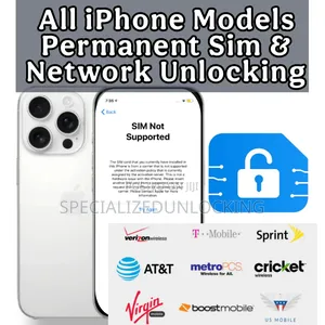 All iPhone Permanent Sim Network Unlocking
