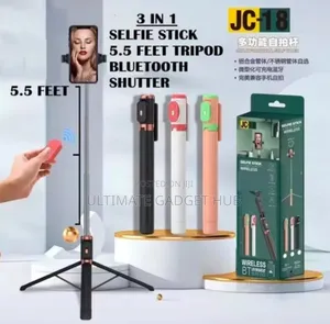 Wireless Live Bluetooth Selfie Stick With Remote Control