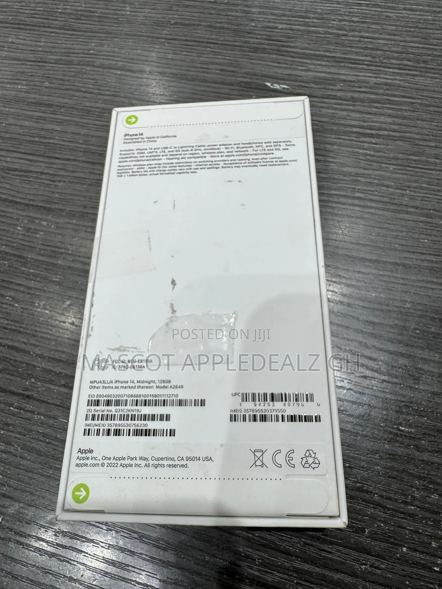 New Apple iPhone 14 128 GB Black