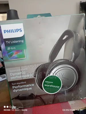 Philips Shp2500 Tv Listening 6m Headphones