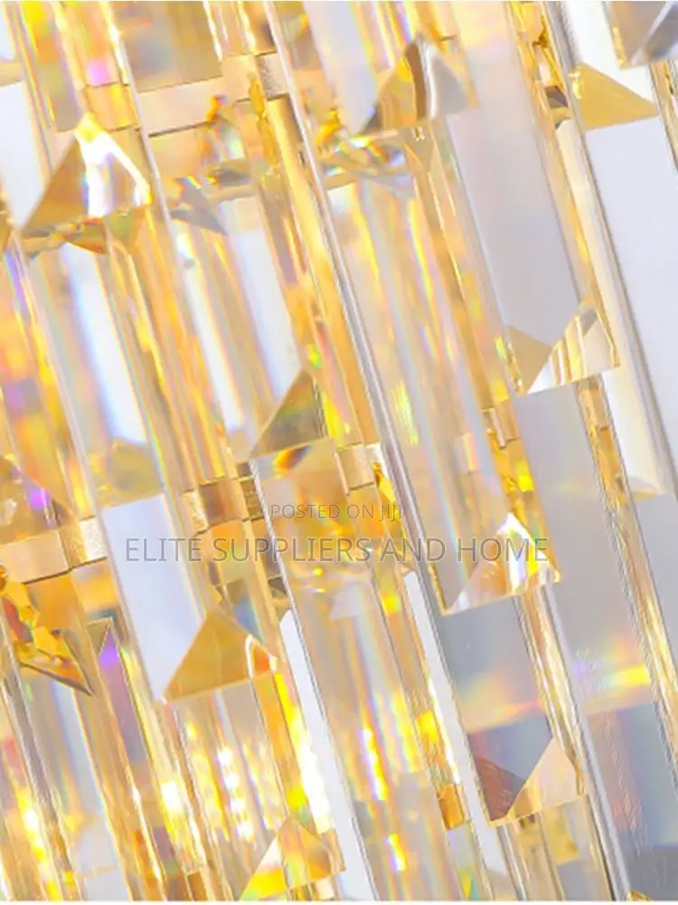 Golden Crystal Chandelier