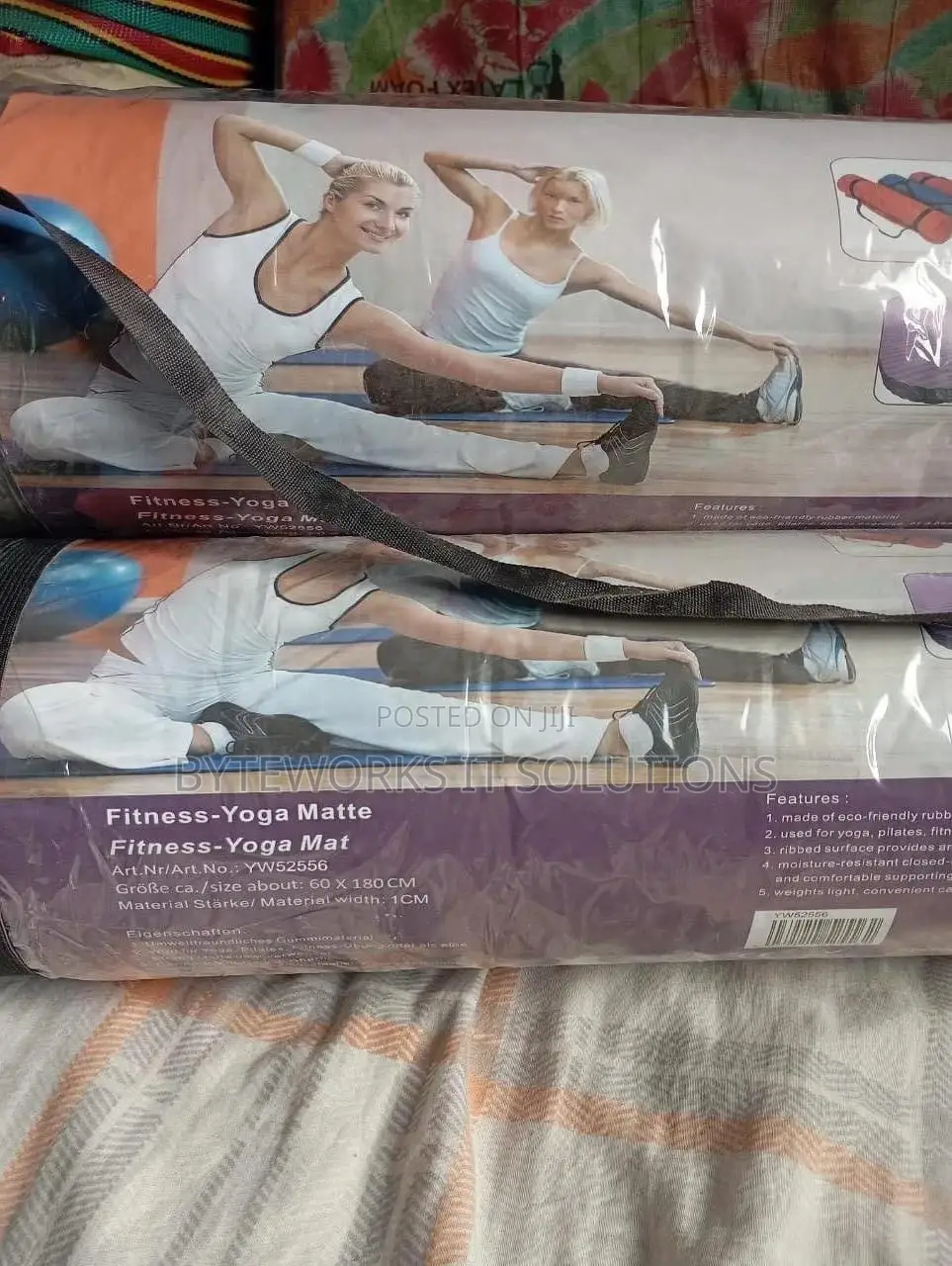 Beginner Gym/Yoga Mat 180 Cm ⨯ 59 Cm ⨯ 5 Mm