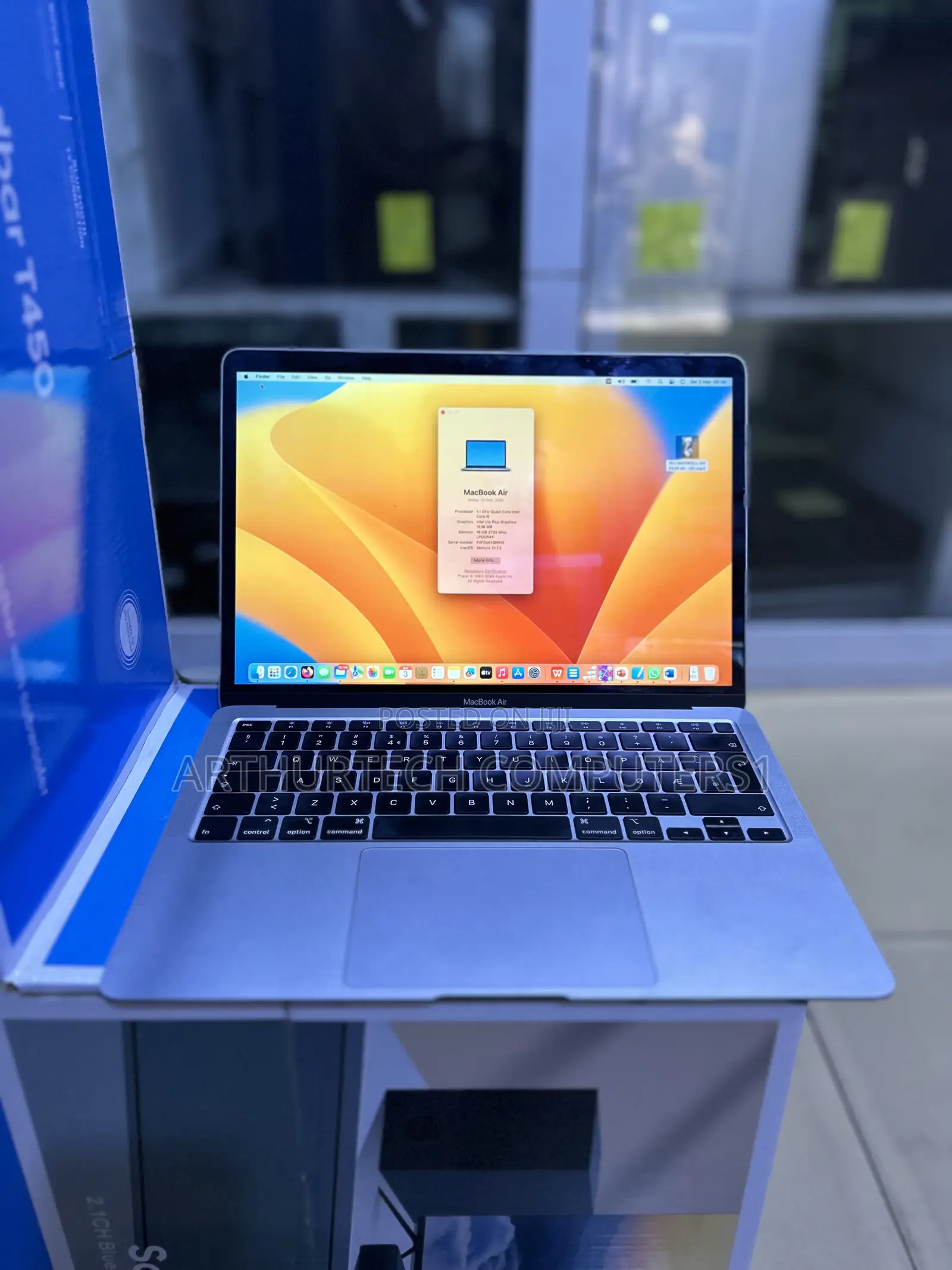 Laptop Apple MacBook Air 2020 16GB Intel Core I5 SSD 256GB