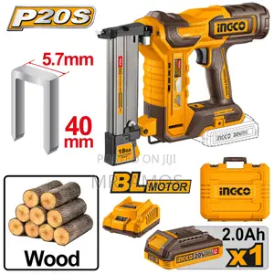 ~ Cordless Bl Crown Stapler Nailer Kit - Ccsnli6008