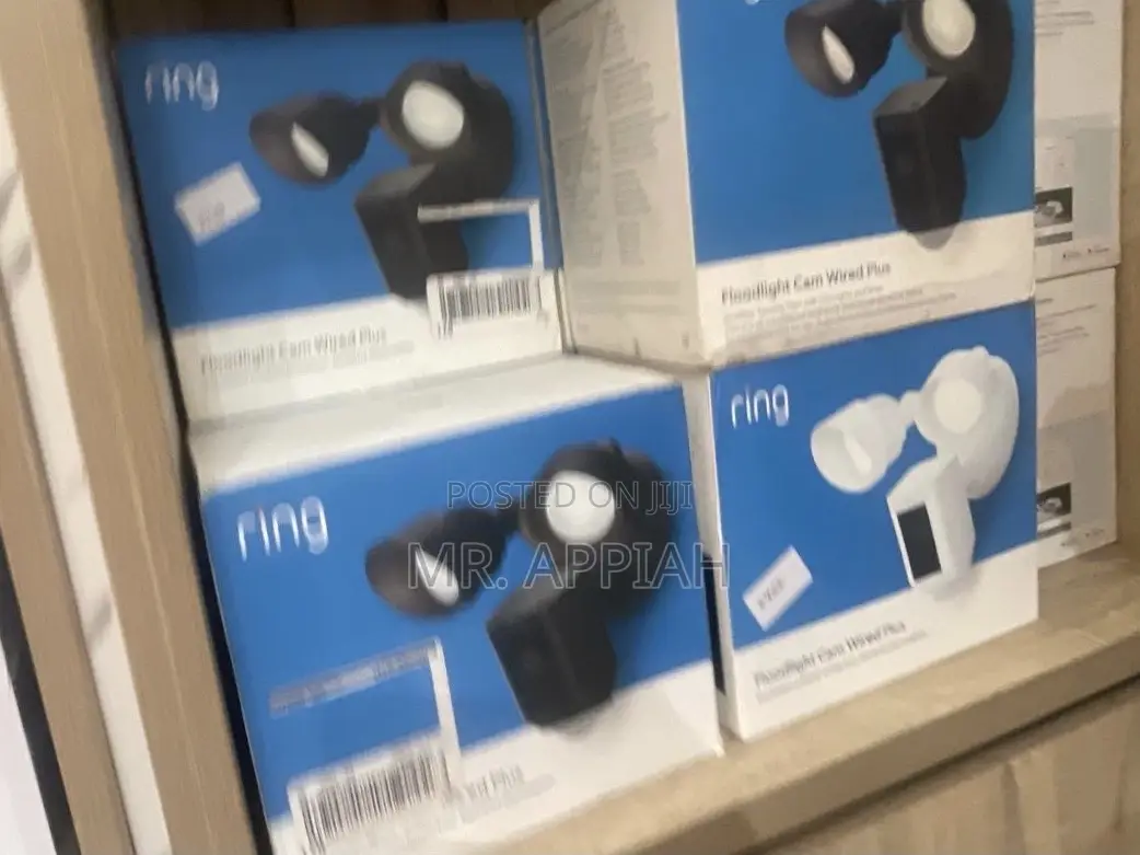 Shop Ring Floodlight Cam Wired Plus(Black and White)