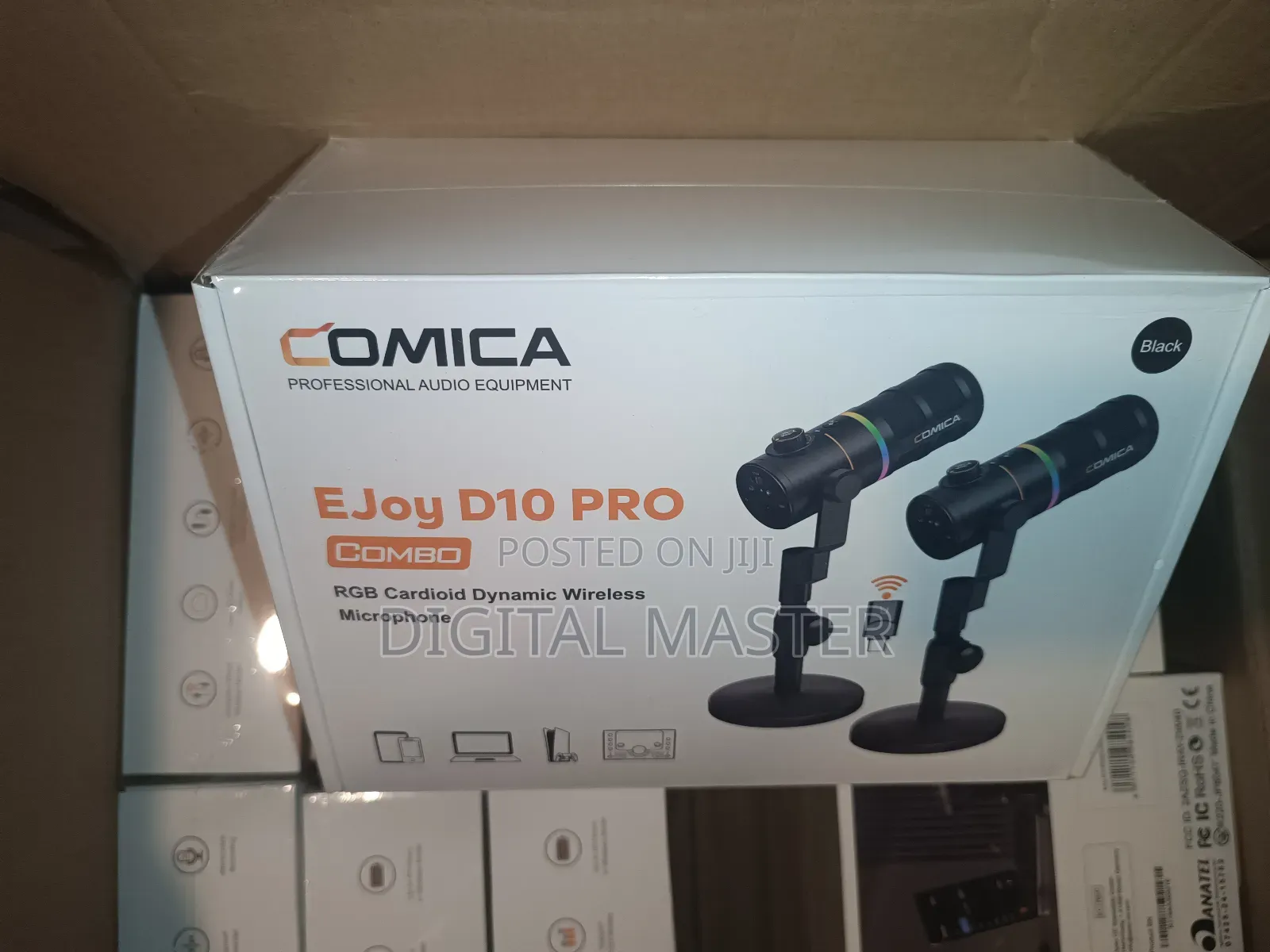 Podcast Mic (Ejoy D10 Pro Combo RGB Cardioid Dynamic Mic)