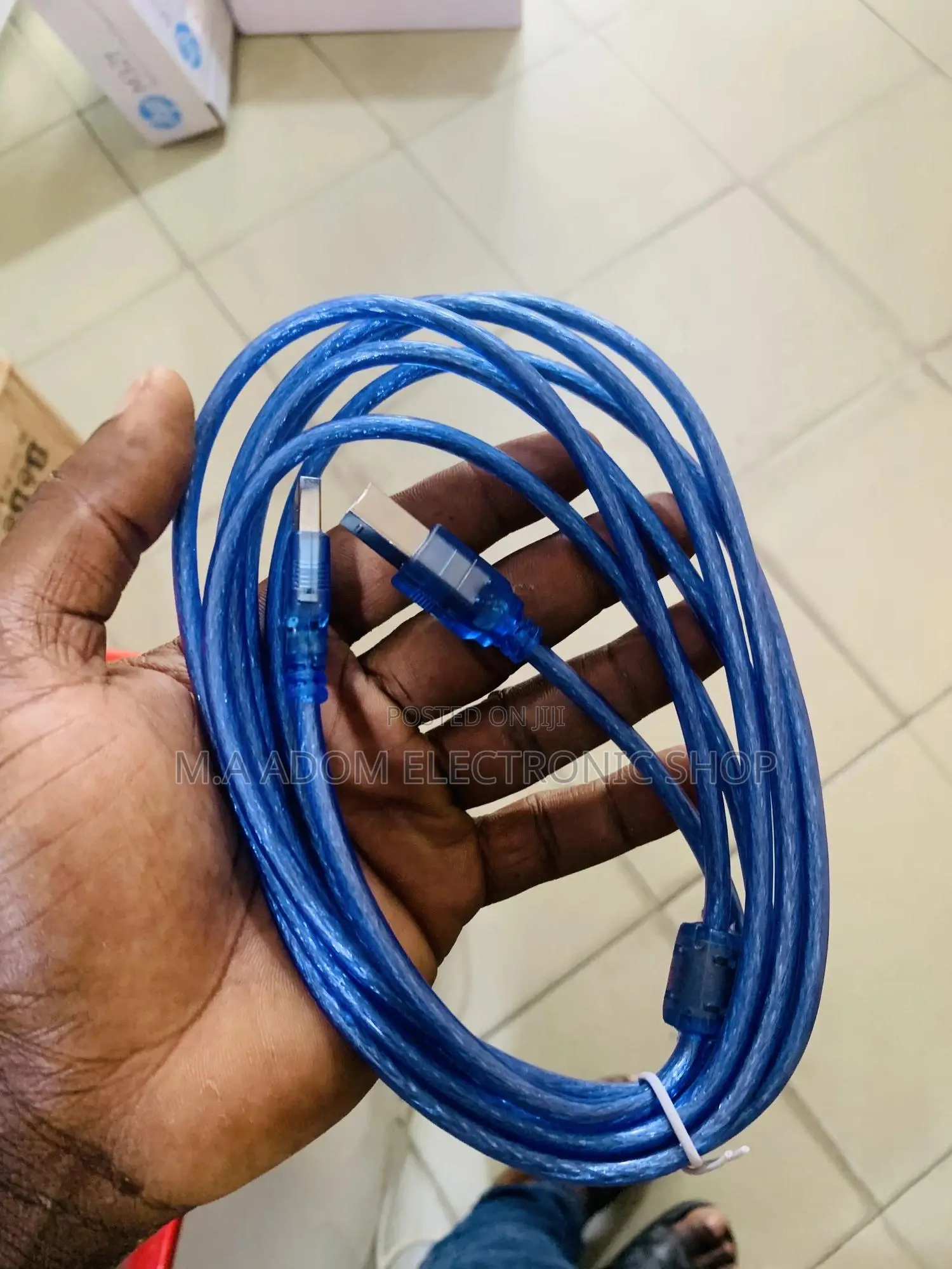 Blue Colour Printer Cable