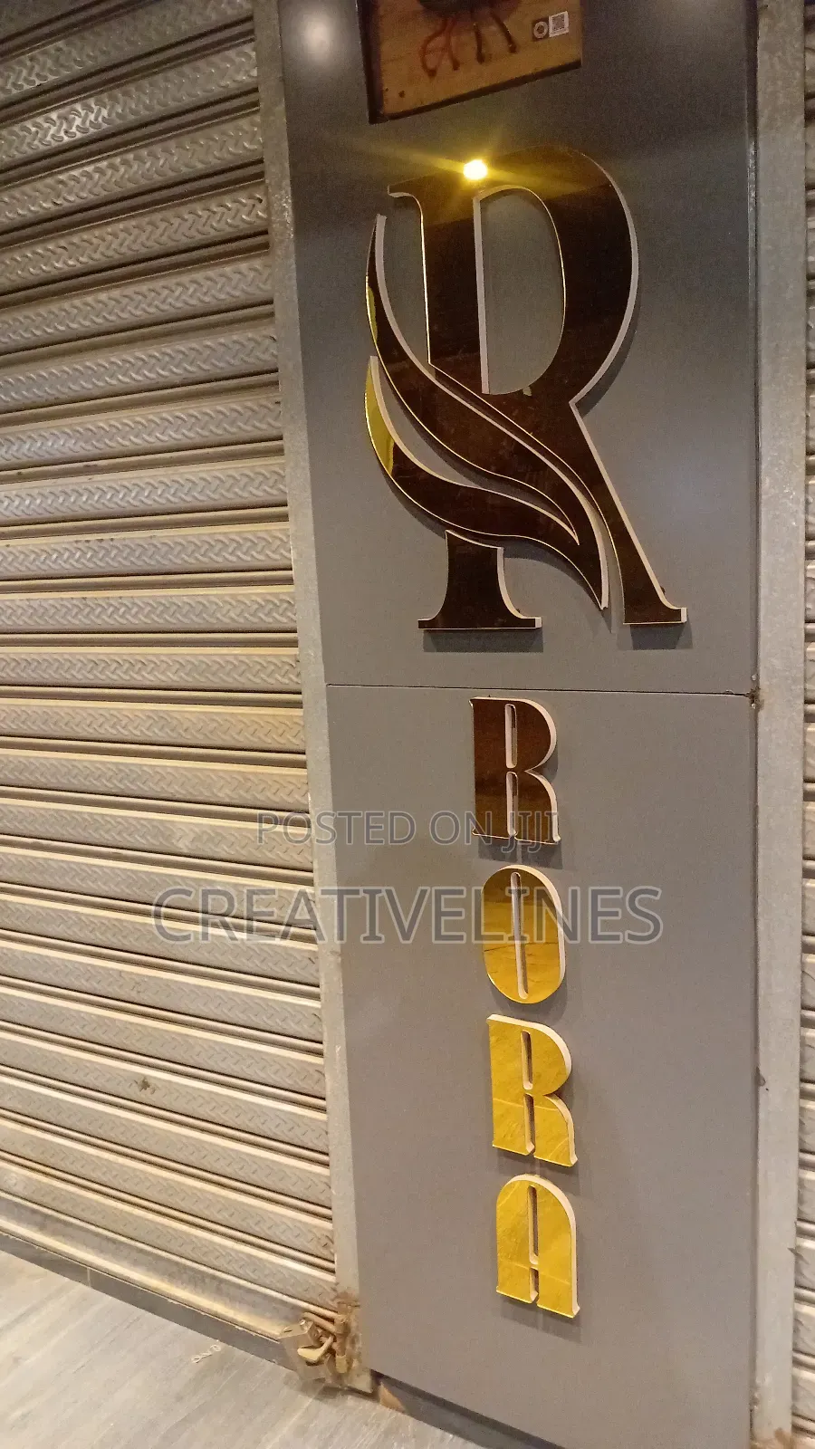 Golden Alphabet Signages