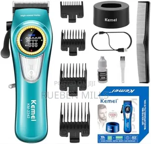 9000rpm Turbo Motor Kemei Barbering Machine Hair Clipper