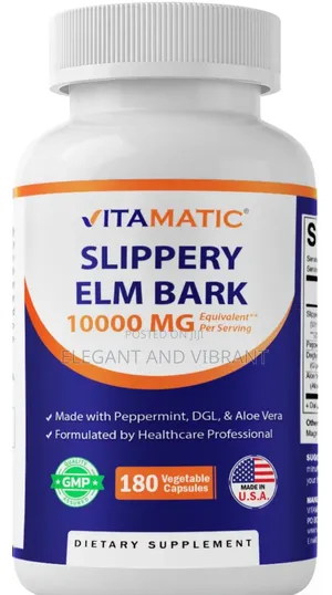Slippery Elm Bark 20:1 Extract- 180 Veg Capsules