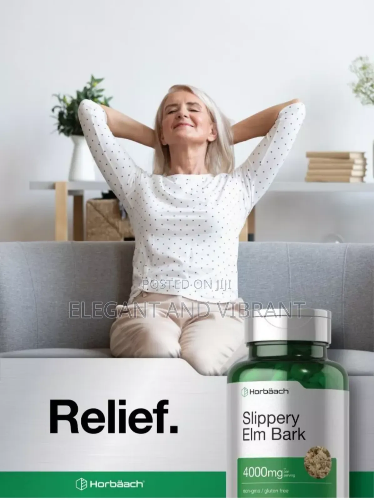 Slippery Elm Bark Capsules | 4000mg | 200 Count | Non-gmo |