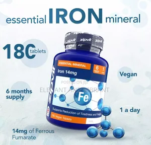 Iron 14mg - High Strength Energy,Tiredness Fatiguetablets