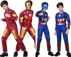 Ironman and Captain American Muscle Padded Costume
